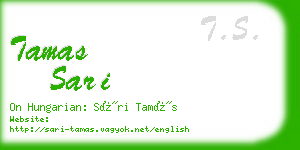 tamas sari business card